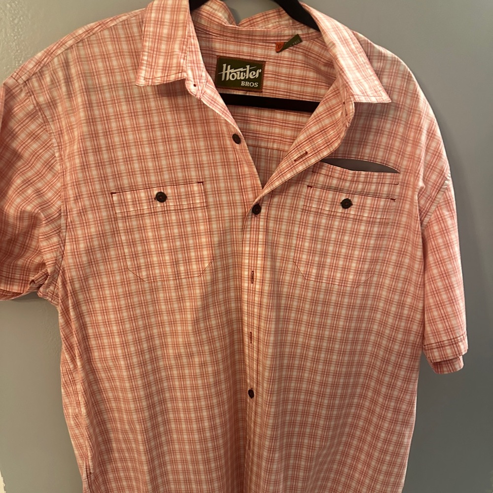 Howler Brothers Plaid Shirt xl short sleeve button up